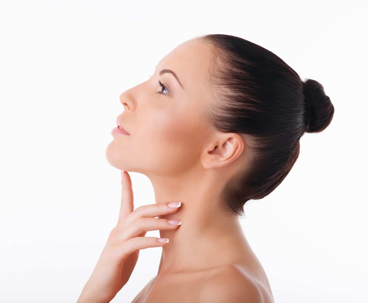 Profile showing a balanced chin and defined jawline