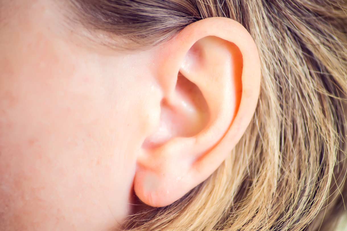 Earlobe after repair surgery