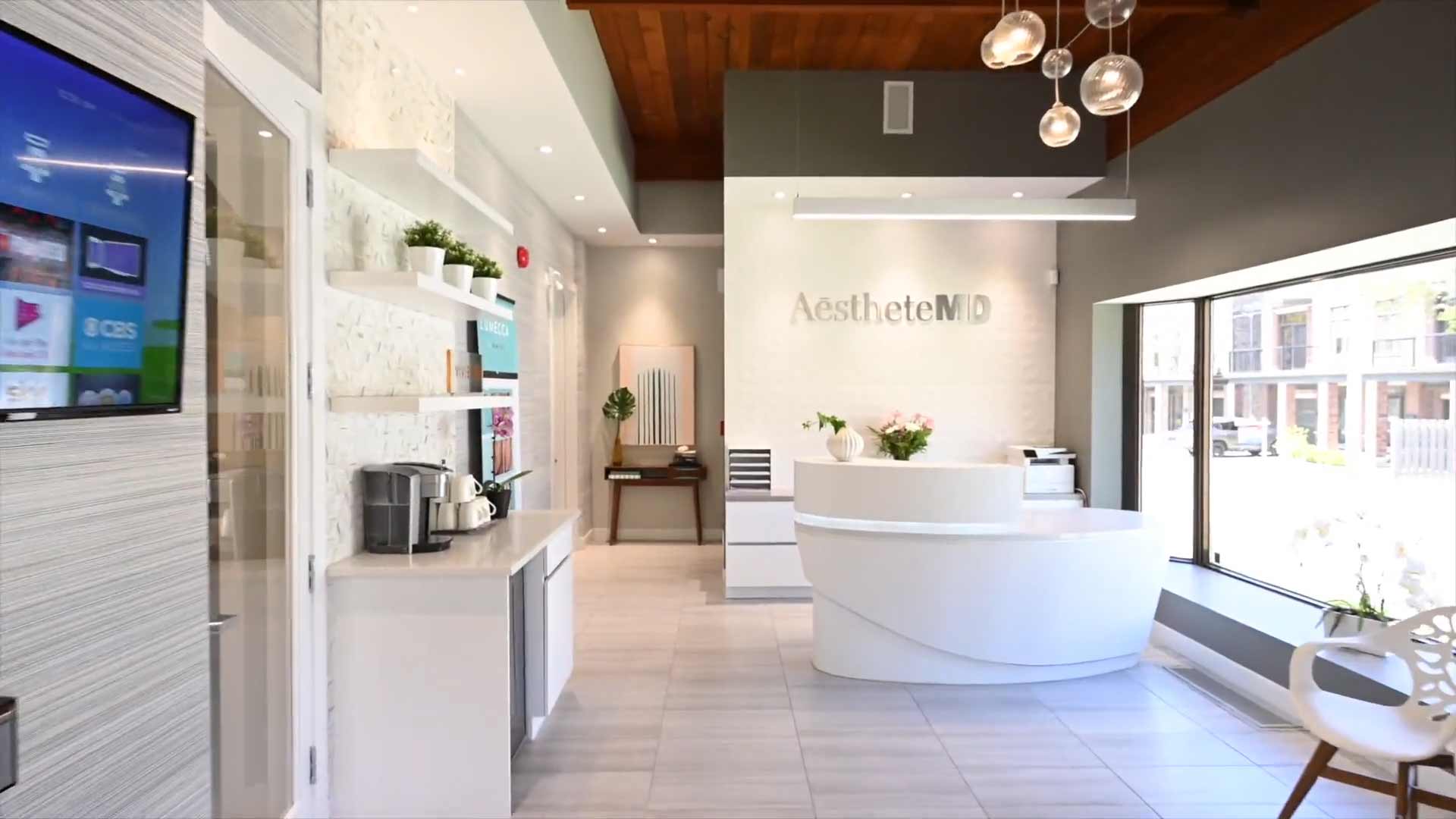 The AestheteMD clinic lobby